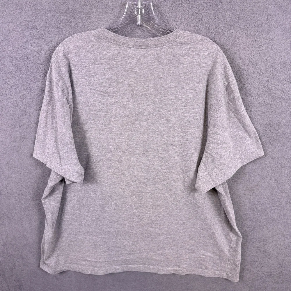 Jordan T-Shirt Mens 3XL Gray Embroidered Jumpman Logo Short Sleeve Cotton Blend